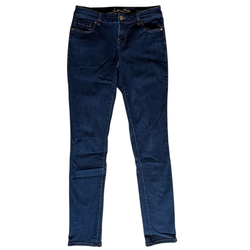 INC International Concepts Women's Dark Blue Skinny Jeans